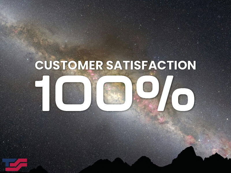 Customer satisfaction 100% for February 2024