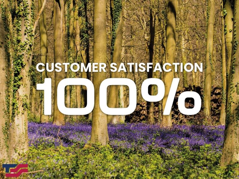 Customer satisfaction 100%