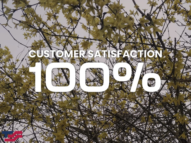 100% Customer Satisfcation in May 2025