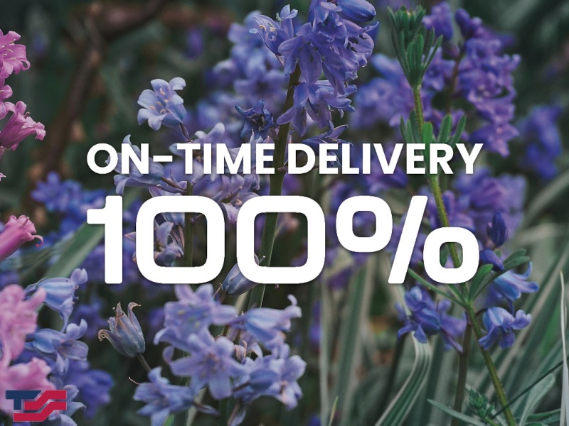 100% On Time Delivery in April 2026