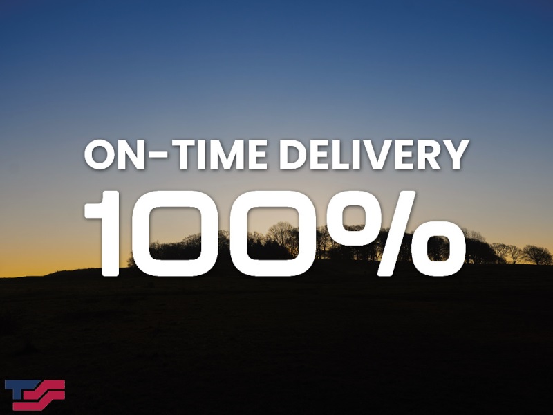 100% On-Time Delivery