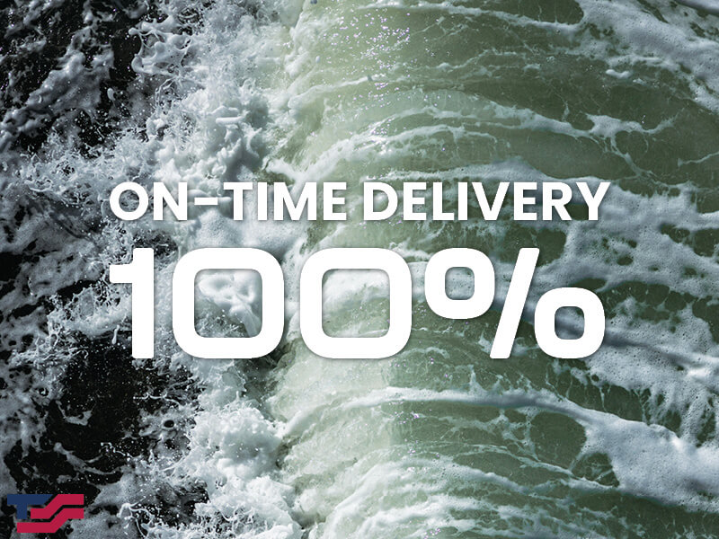 On-time delivery 100% for February 2024