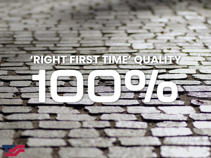 100% right first time quality