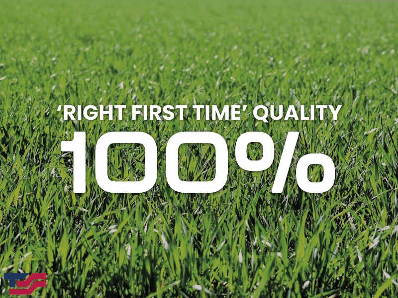 100% Right First Time Quality in April 2025