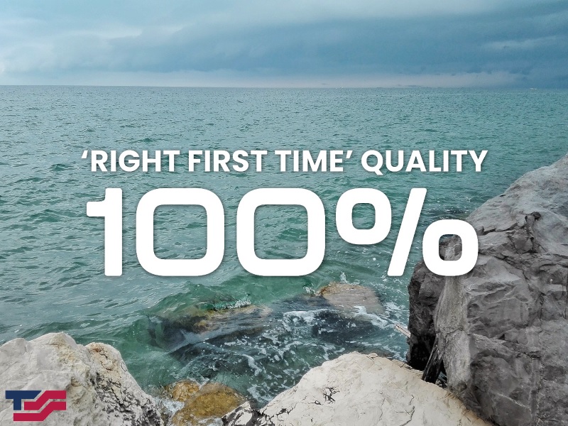 100% Right First Time Quality