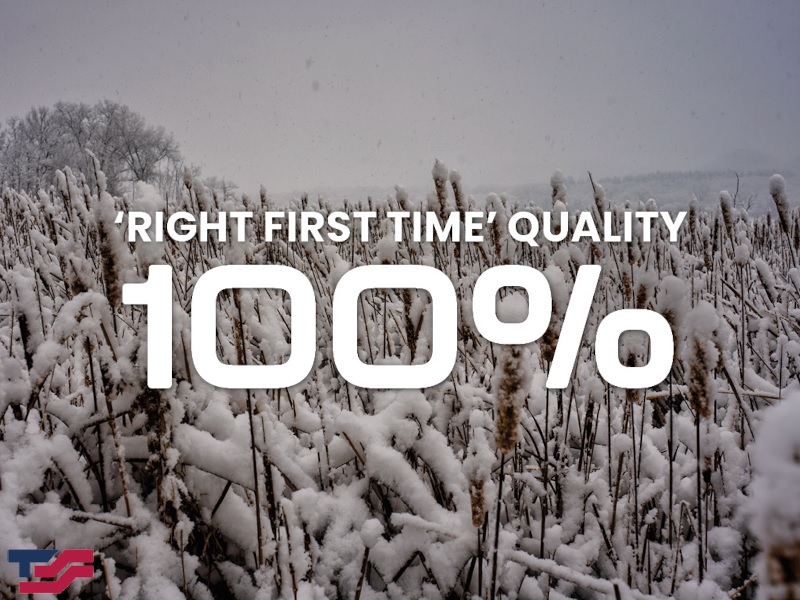 Tactical Support Solutions: 100% Right First Time Quality in December 2025