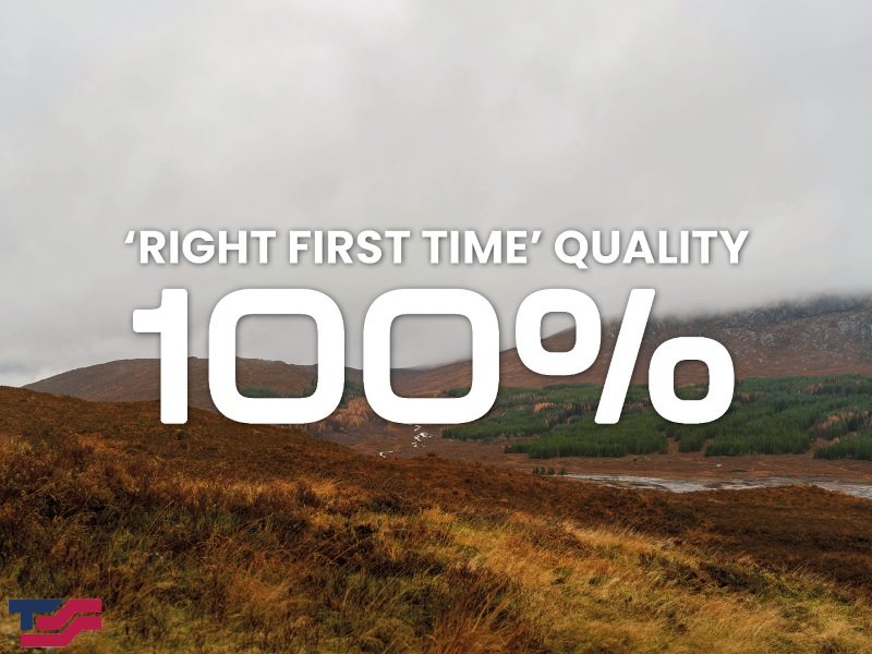 100% Right First Time Quality