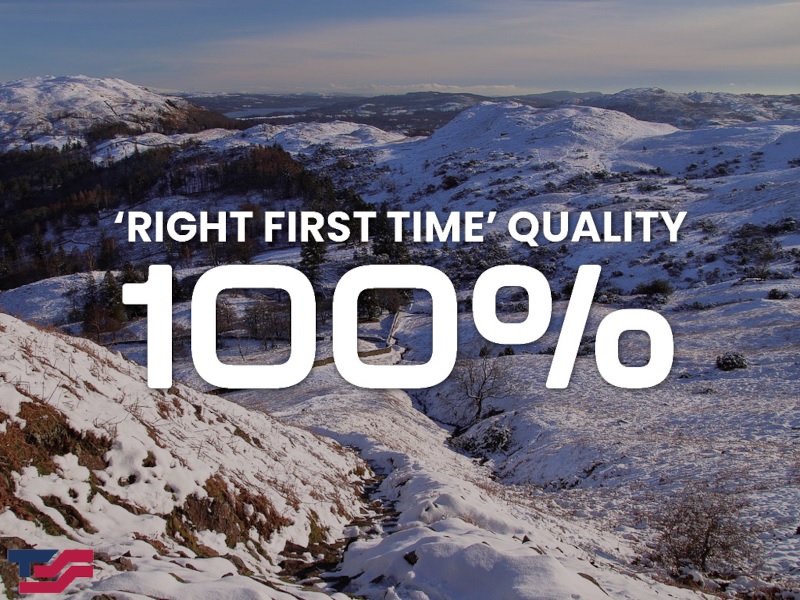 100% Right First Time Quality