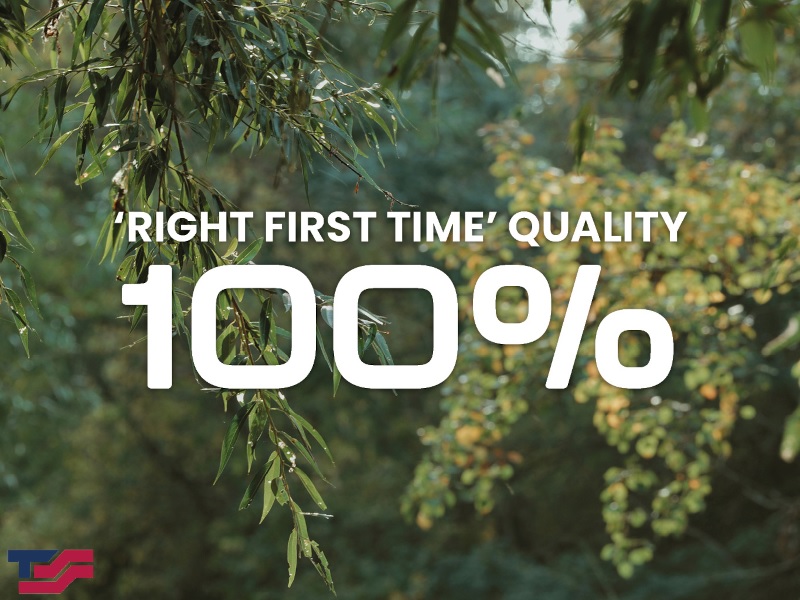 100% Right First Time Quality in September 2025