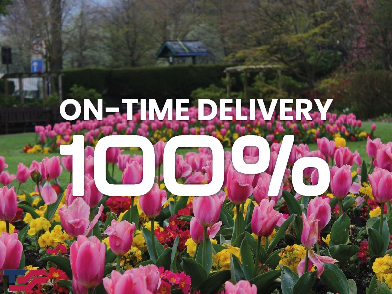 100% On Time Delivery in May 2026